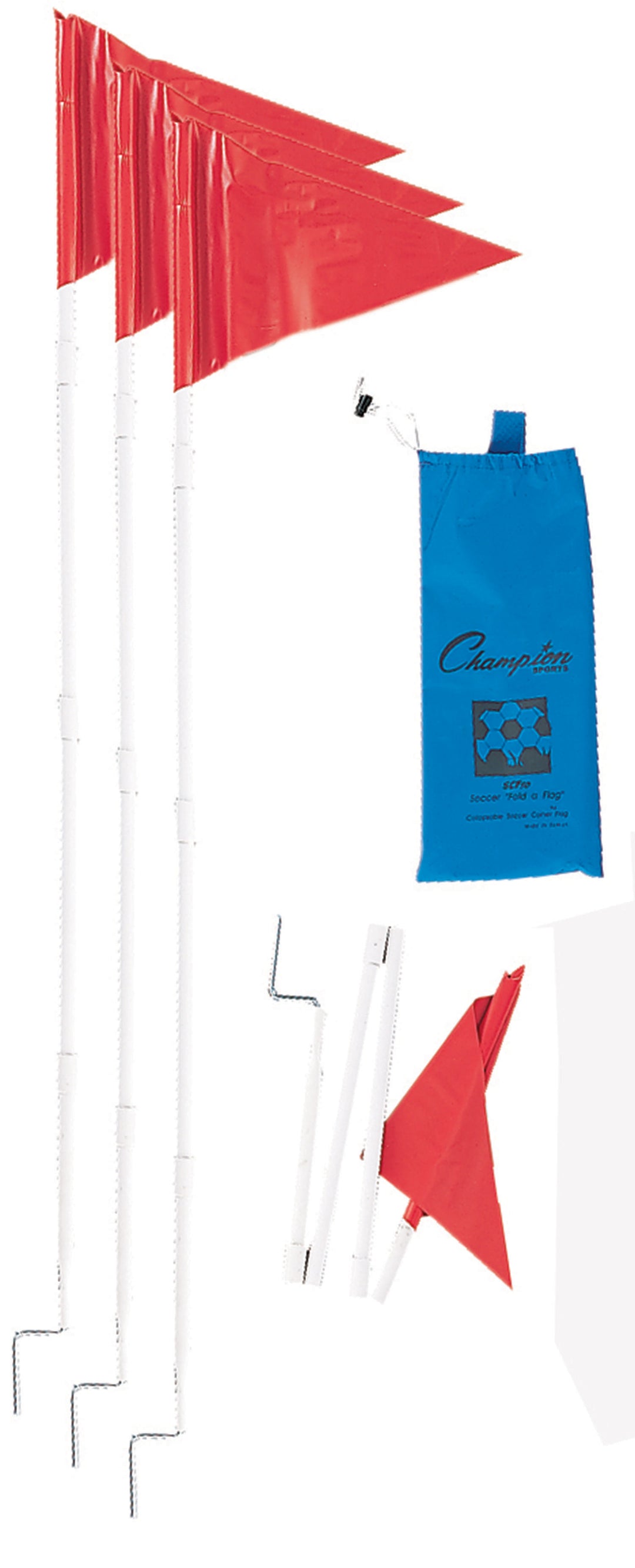 Champion Sports Collapsible Soccer Corner Flags Champion Sports