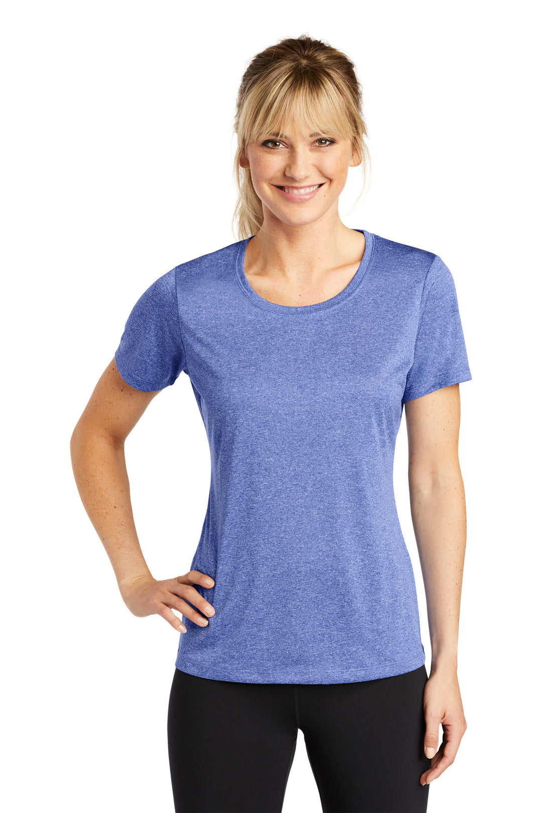 Sport-Tek Women's Heather Contender Scoop Neck Tee LST360