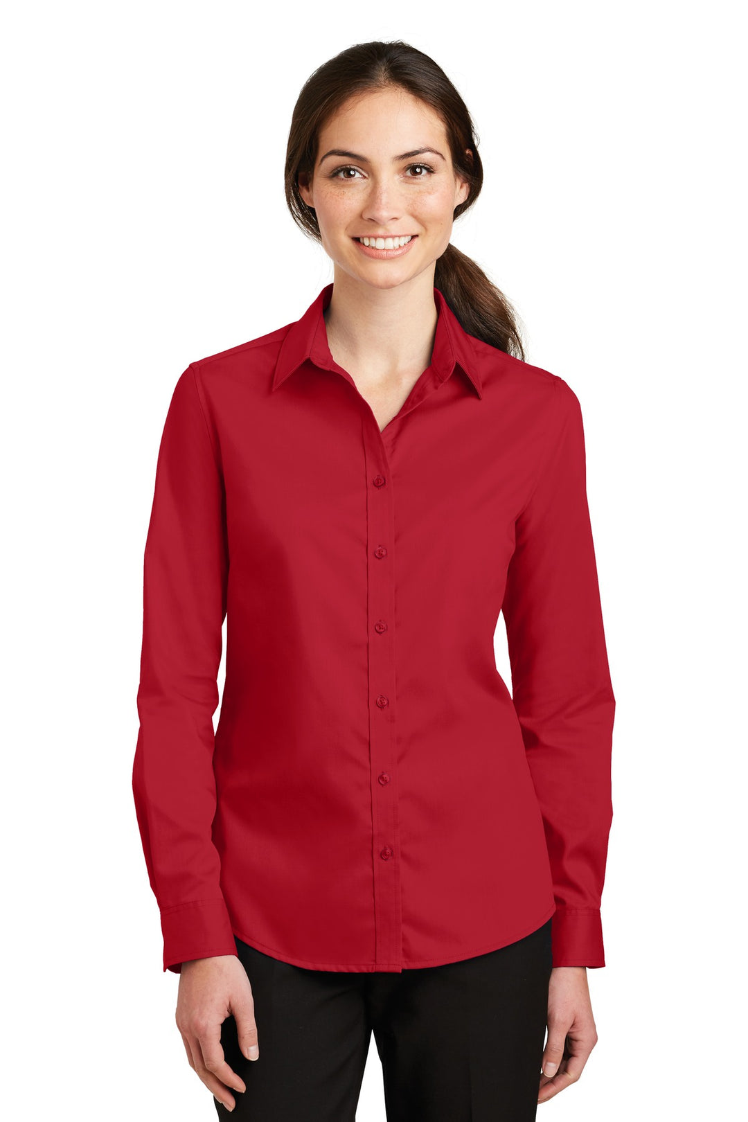 Port Authority Ladies SuperPro Twill Shirt. L663