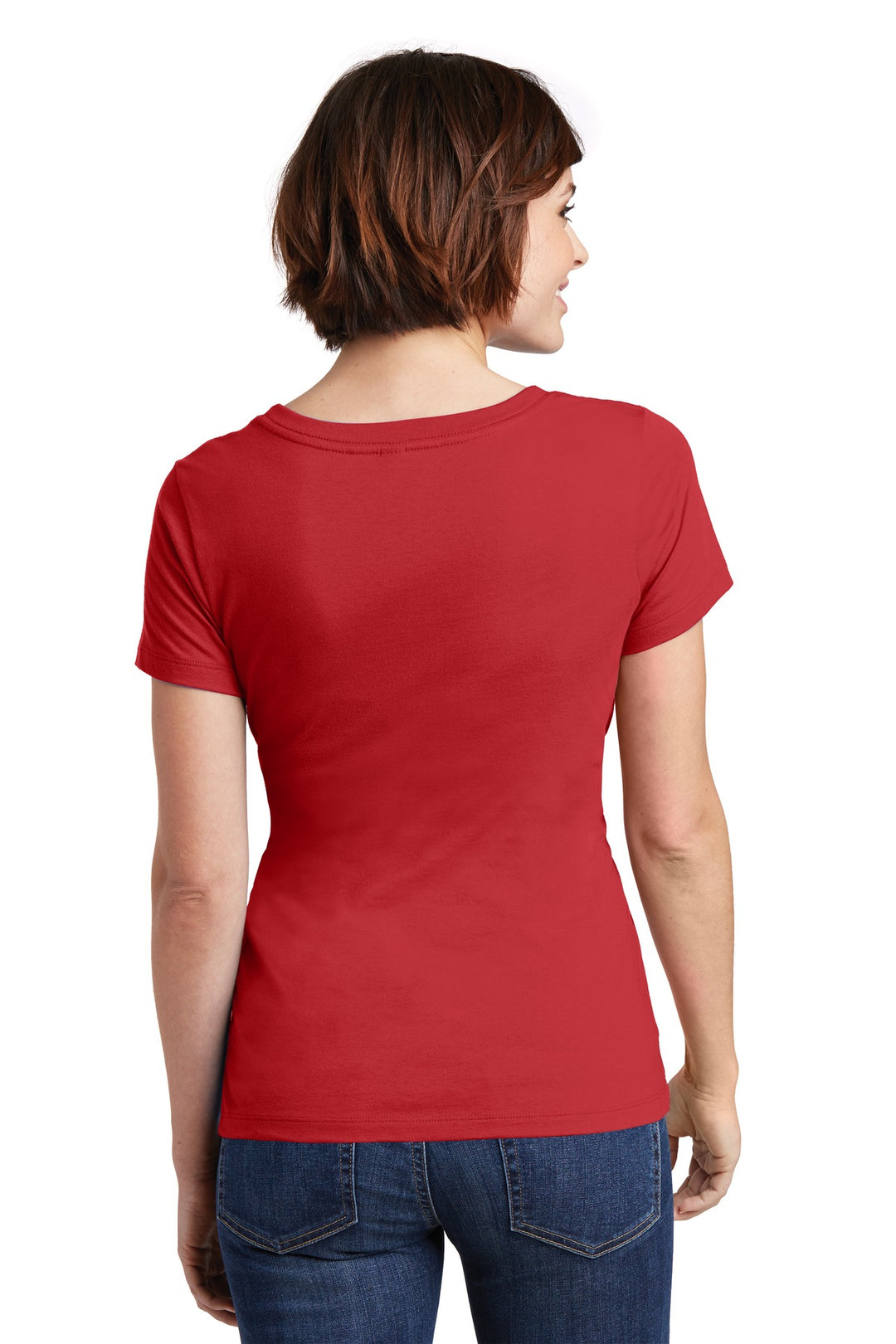 District Women's Perfect Weight Scoop Tee. DM106L District