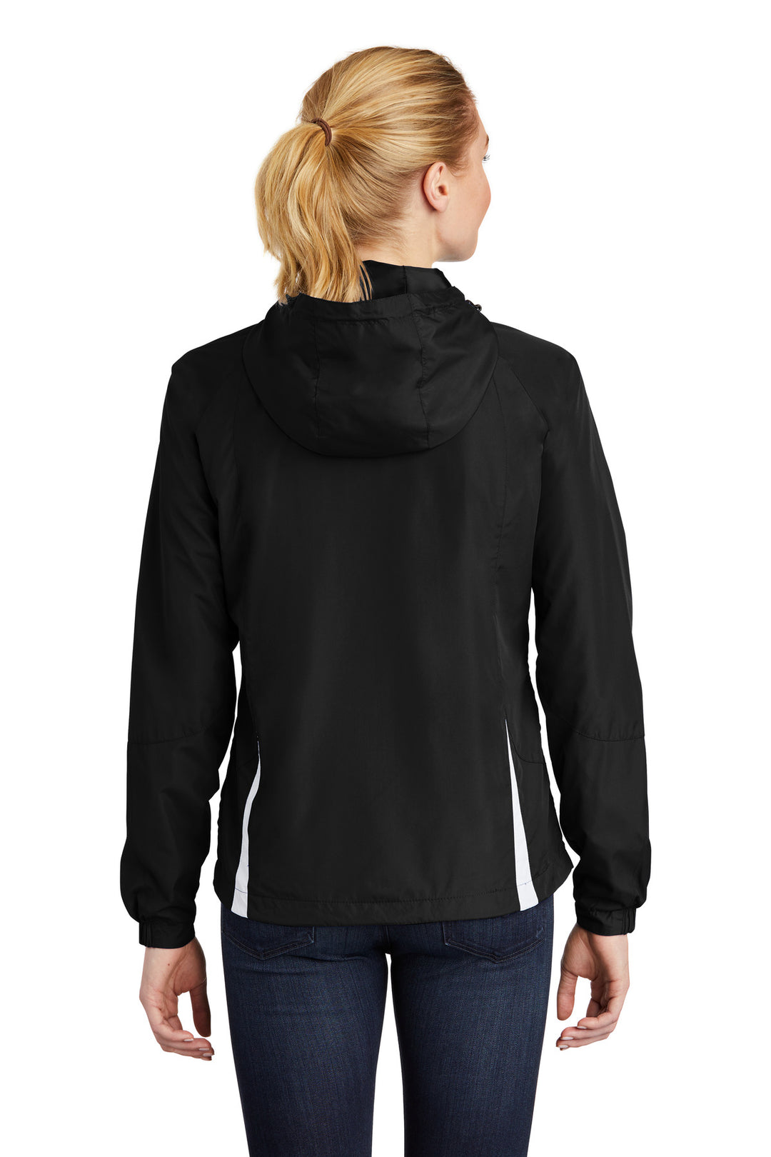 Sport-Tek Women's Colorblock Hooded Raglan Jacket