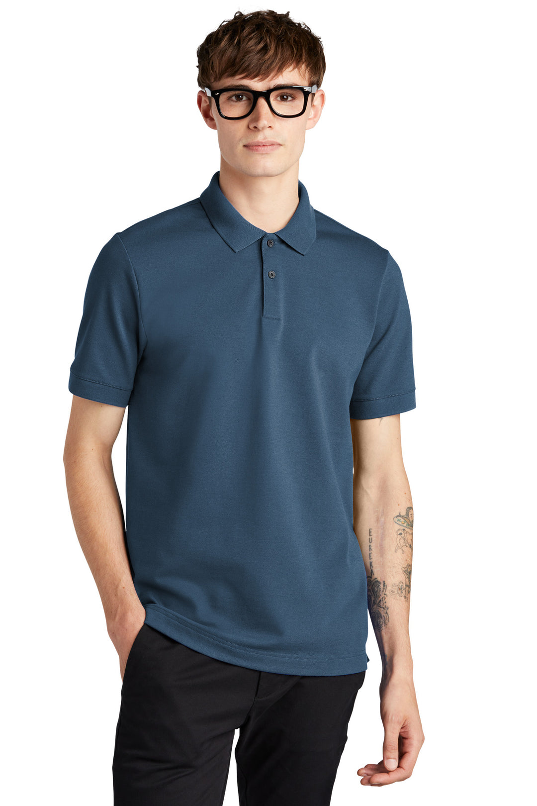 MERCER+METTLE Men's Stretch Heavyweight Pique Polo MM1000 Mercer+Mettle