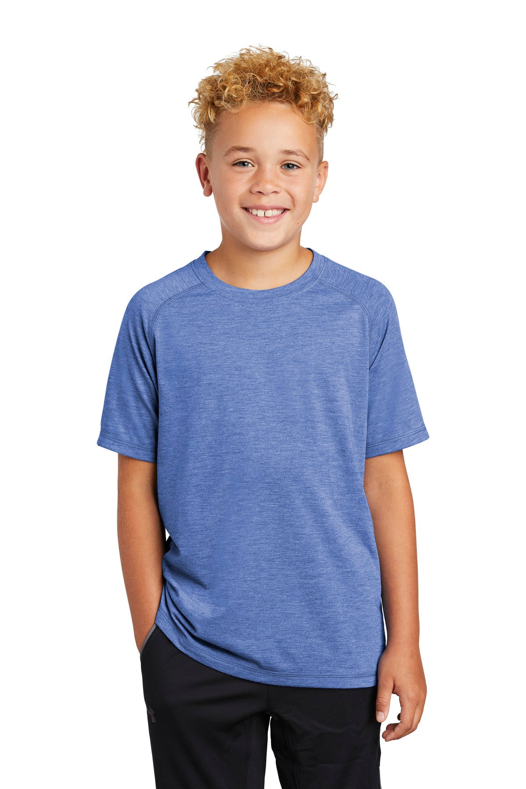 Sport-Tek Youth PosiCharge Tri-Blend Wicking Raglan Tee YST400