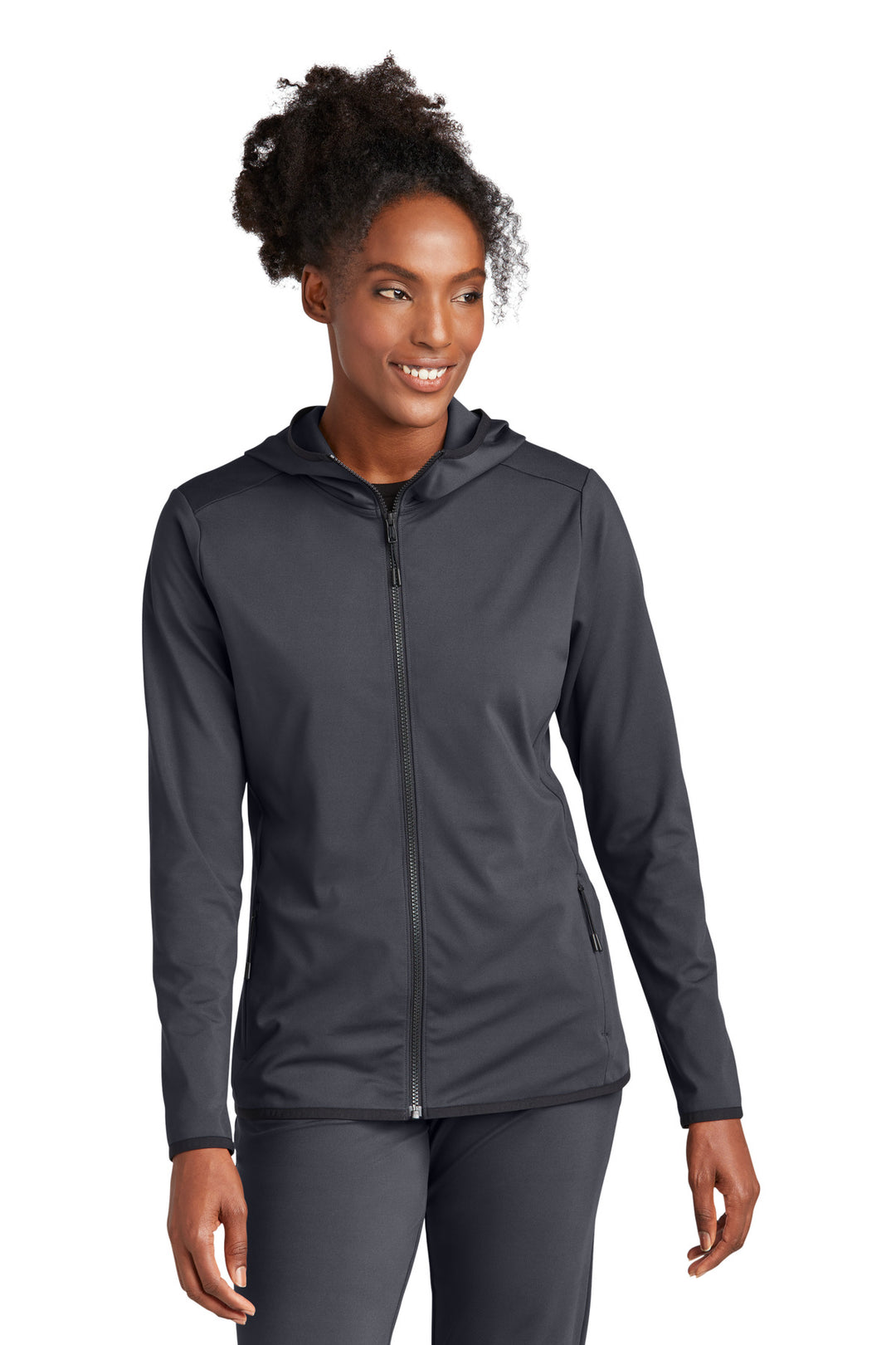 Sport-Tek Women's Circuit Hooded Full-Zip. LST870