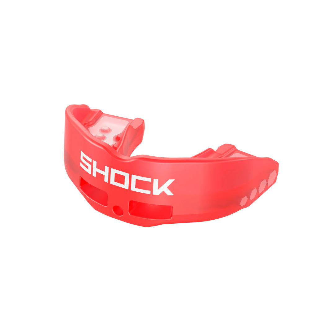 Shock Doctor Insta-Fit White/Red Flag Youth Mouthguard Shock Doctor