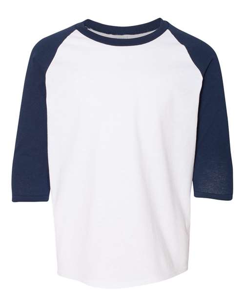 Gildan Heavy Cotton Youth 3/4-Sleeve Raglan T-Shirt. 5700B Gildan