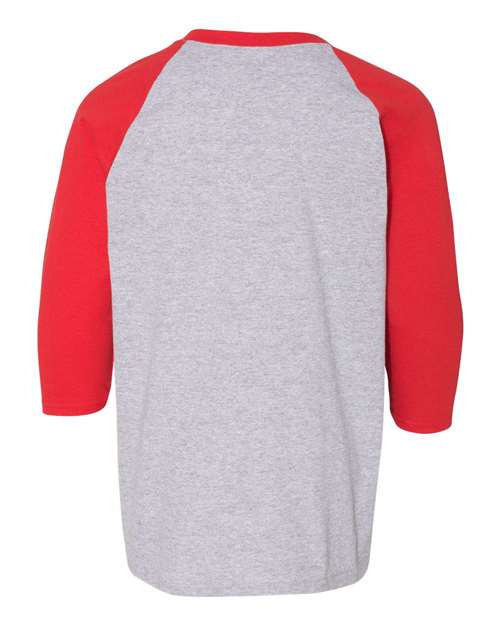 Gildan Heavy Cotton Youth 3/4-Sleeve Raglan T-Shirt. 5700B Gildan