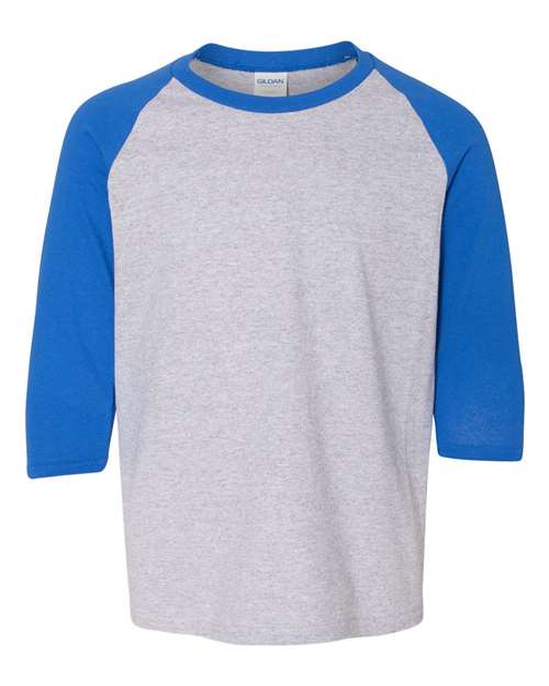 Gildan Heavy Cotton Youth 3/4-Sleeve Raglan T-Shirt. 5700B Gildan