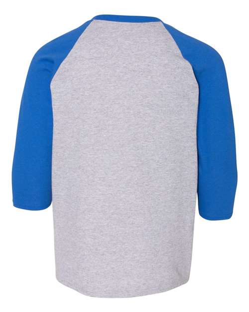 Gildan Heavy Cotton Youth 3/4-Sleeve Raglan T-Shirt. 5700B Gildan