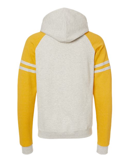 JERZEES Men's Nublend Varsity Colorblocked Raglan Hooded Sweatshirt JERZEES