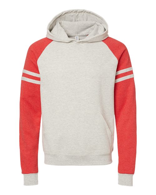 JERZEES Men's Nublend Varsity Colorblocked Raglan Hooded Sweatshirt JERZEES