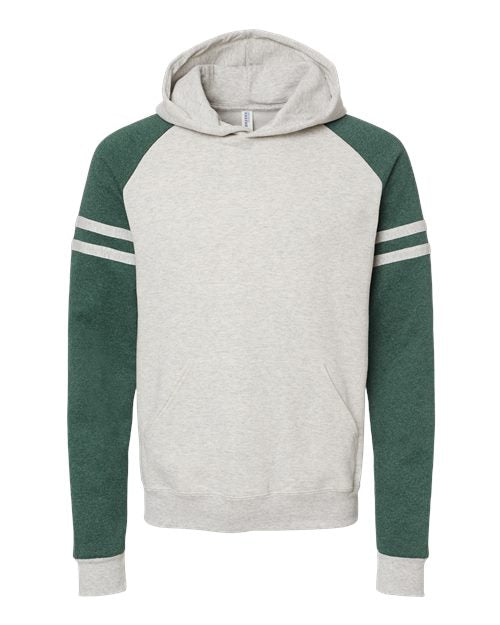 JERZEES Men's Nublend Varsity Colorblocked Raglan Hooded Sweatshirt JERZEES