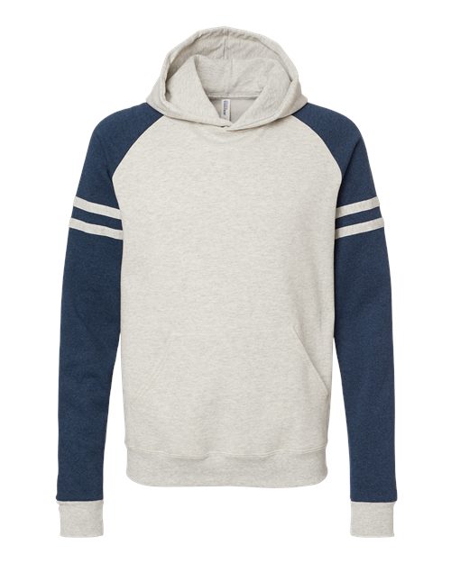 JERZEES Men's Nublend Varsity Colorblocked Raglan Hooded Sweatshirt JERZEES