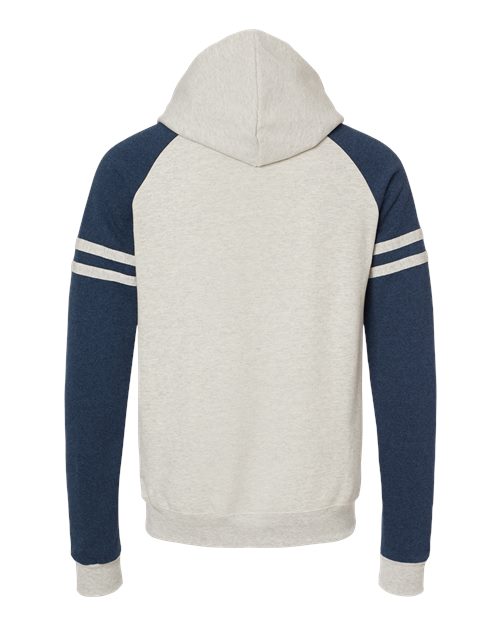 JERZEES Men's Nublend Varsity Colorblocked Raglan Hooded Sweatshirt JERZEES