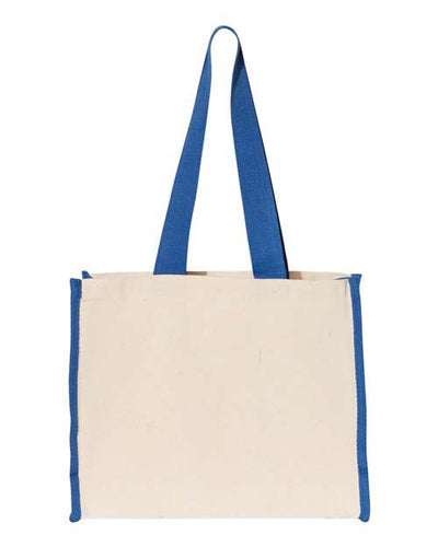 Q-Tees 14L Tote with Contrast-Color Handles Q-Tees