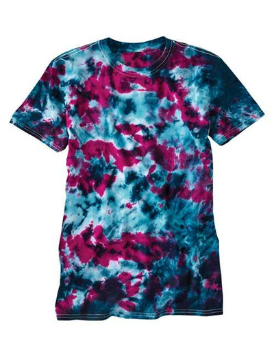 Dyenomite Men's LaMer Over-Dyed Crinkle Tie Dye T-Shirt Dyenomite