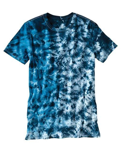 Dyenomite Men's LaMer Over-Dyed Crinkle Tie Dye T-Shirt Dyenomite