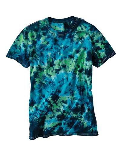 Dyenomite Men's LaMer Over-Dyed Crinkle Tie Dye T-Shirt Dyenomite