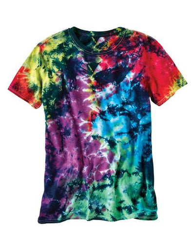 Dyenomite Men's LaMer Over-Dyed Crinkle Tie Dye T-Shirt Dyenomite