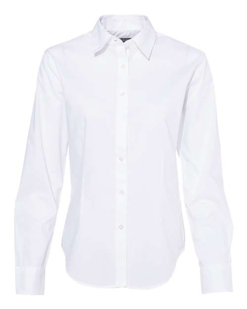 Van Heusen Women's Cotton/Poly Solid Point Collar Shirt Van Heusen