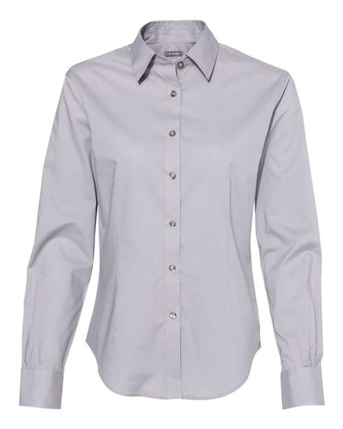 Van Heusen Women's Cotton/Poly Solid Point Collar Shirt Van Heusen