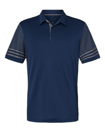 Adidas Men's Striped Sleeve Polo Adidas