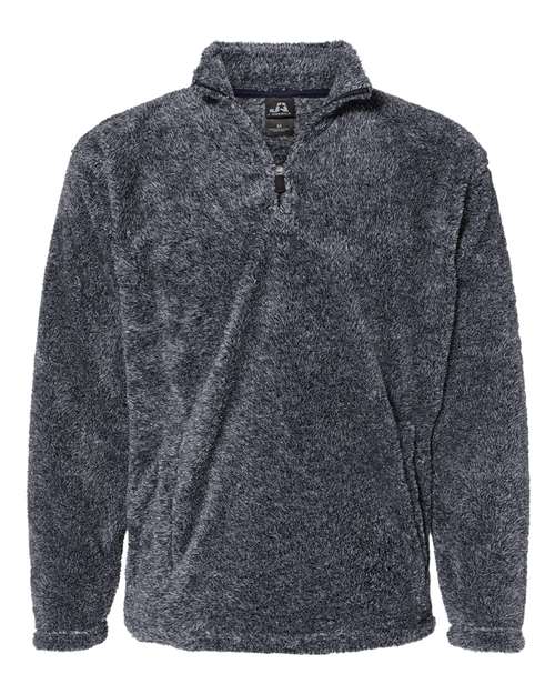 J. America Men's Boundary Shag Frosty Sherpa Quarter-Zip Pullover J. America