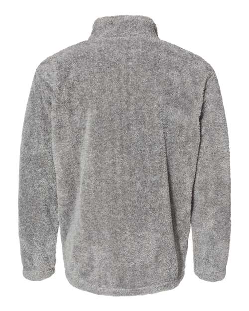 J. America Men's Boundary Shag Frosty Sherpa Quarter-Zip Pullover J. America