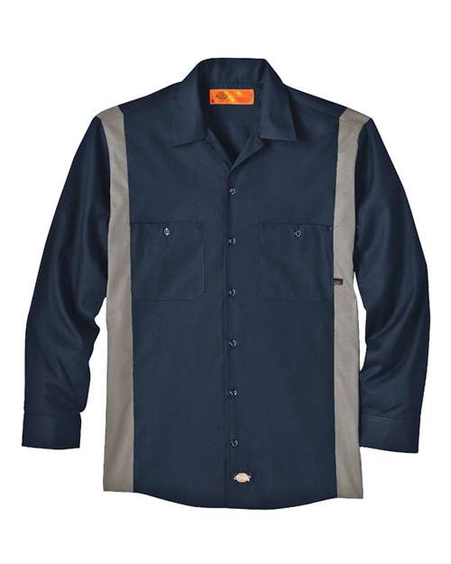 Dickies Men's Industrial Color Blocked Long Sleeve Shirt Dickies