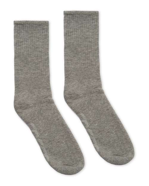 SOCCO USA-Made Solid Crew Socks SOCCO