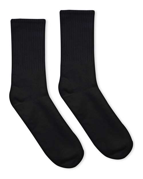 SOCCO USA-Made Solid Crew Socks SOCCO