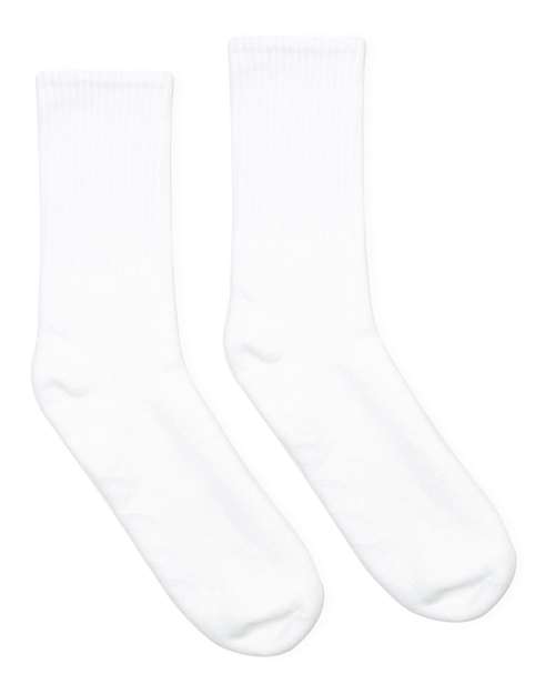 SOCCO USA-Made Solid Crew Socks SOCCO