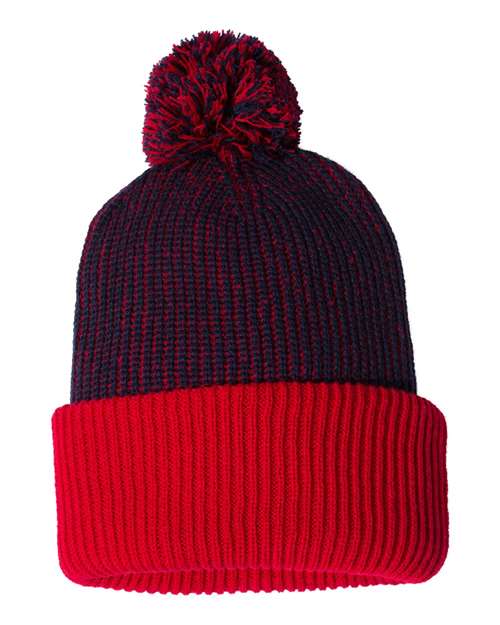 Sportsman 12" Knit Speckled Pom-Pom Beanie Sportsman