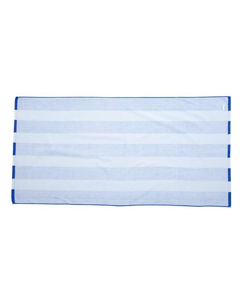 Carmel Towel Company Cabana Stripe Velour Beach Towel Carmel Towel Company