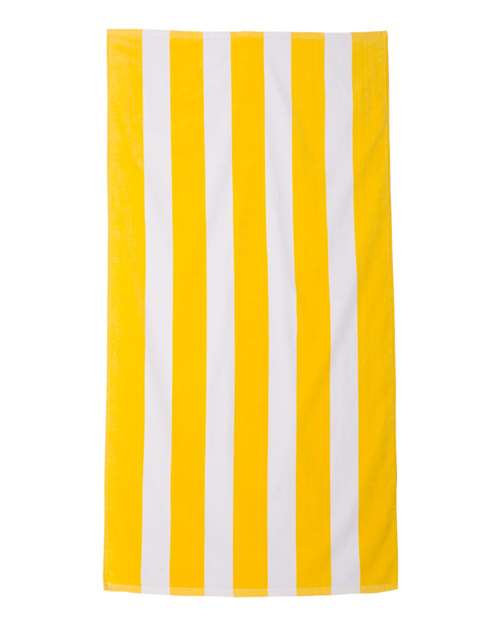 Carmel Towel Company Cabana Stripe Velour Beach Towel Carmel Towel Company