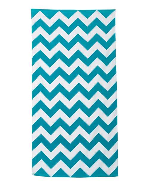 Carmel Towel Company Chevron Velour Beach Towel Carmel Towel Company