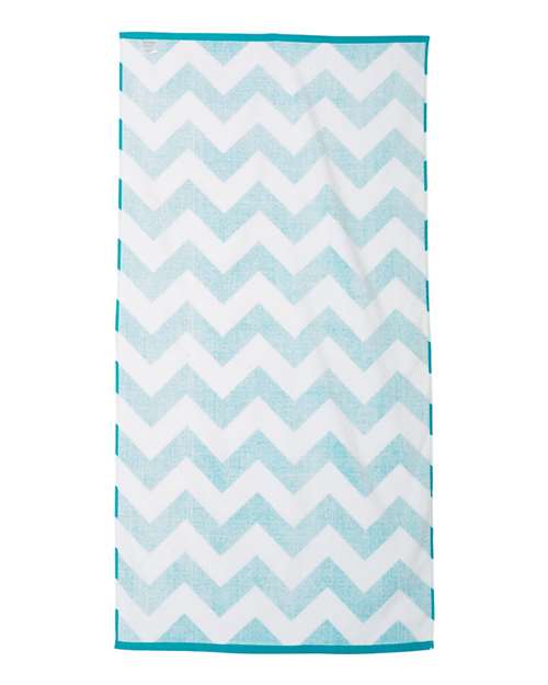 Carmel Towel Company Chevron Velour Beach Towel Carmel Towel Company