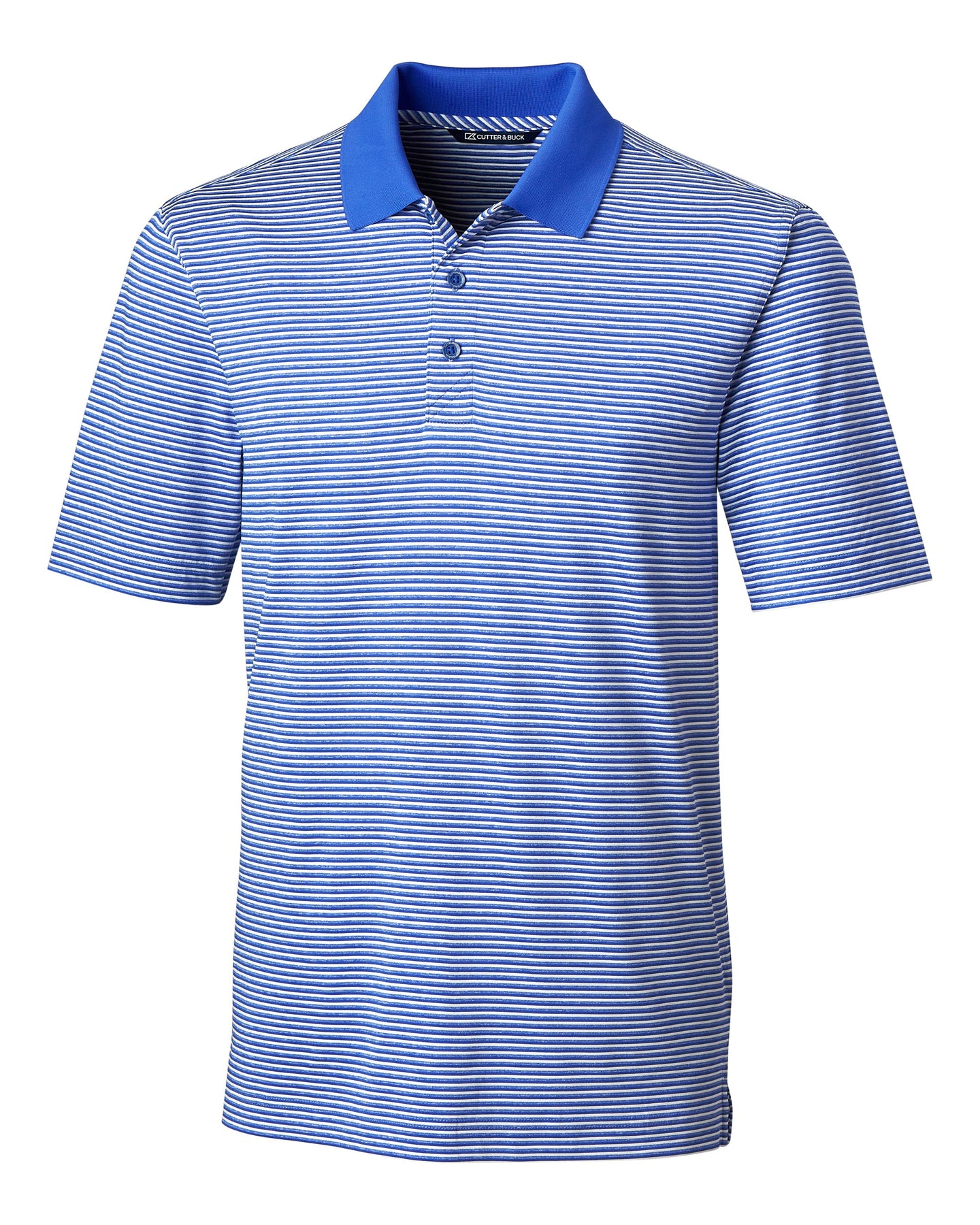 Boston Red Sox Cutter & Buck Forge Tonal Stripe Stretch Polo - Gray