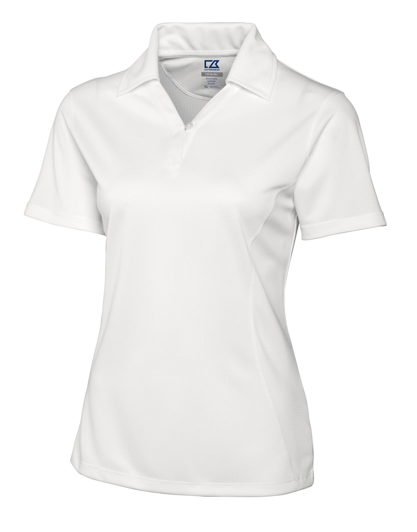 Cutter & Buck CB Drytec Genre Textured Solid Womens Polo – League