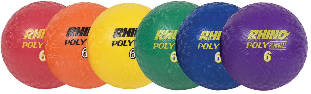 Champion Sports Poly Playground Ball Set - Set of 6 Champion Sports