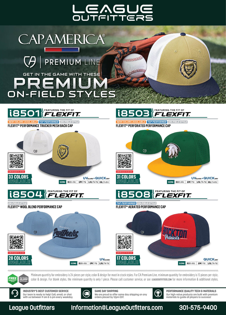 League Outfitters Premium On Field Baseball Hats League Outfitters