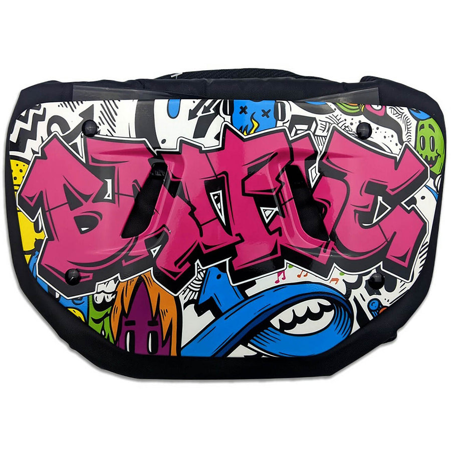 Battle Youth "Grafitti" Chrome Football Back Plate Battle