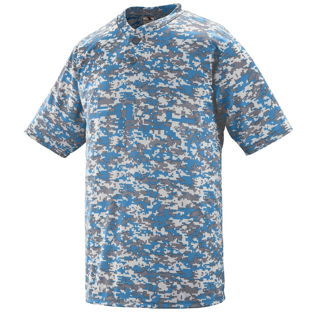 Augusta Adult Digi Camo Wicking Two Button Baseball Jersey Augusta