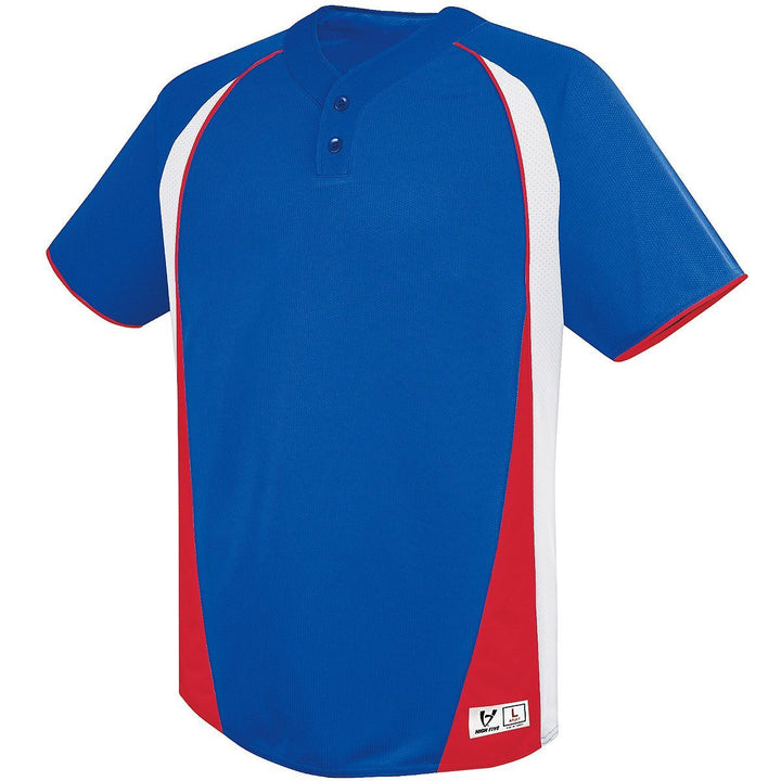 Augusta Ace Two-Button Adult Baseball Jersey Augusta