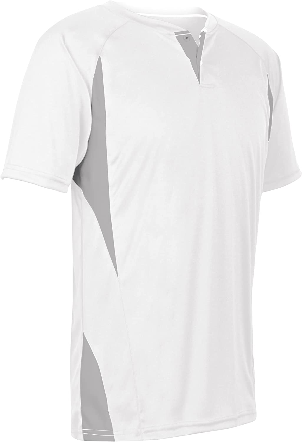 Champro Men's Wild Card Short Sleeve 2 Button Baseball Jersey Champro