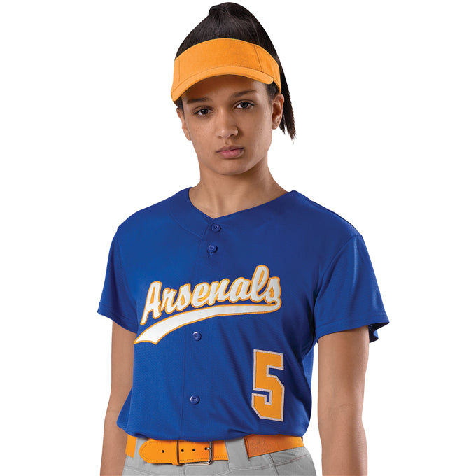 League Outfitters Custom Elite Tackle Twill Full Button Jersey Softball Jersey League Outfitters