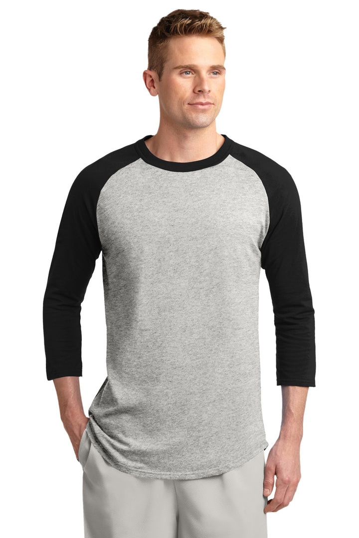 Sport-Tek Men's Colorblock Raglan Jersey.  T200 1  of 2