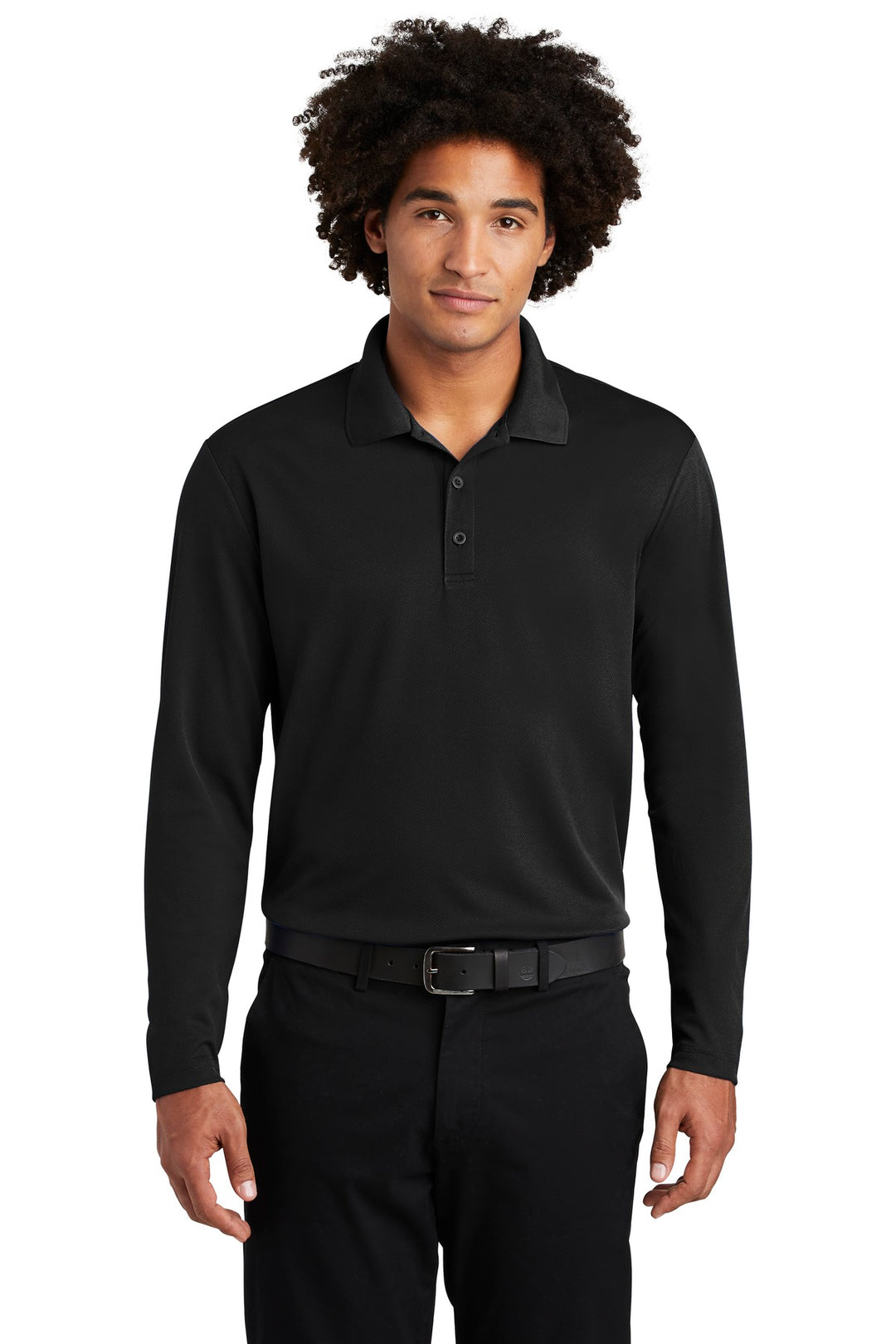 Sport-Tek Men's PosiCharge RacerMesh Long Sleeve Polo