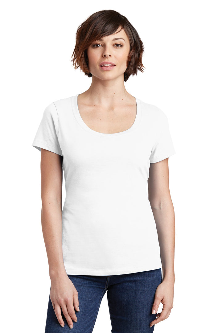 District Women's Perfect Weight Scoop Tee. DM106L District