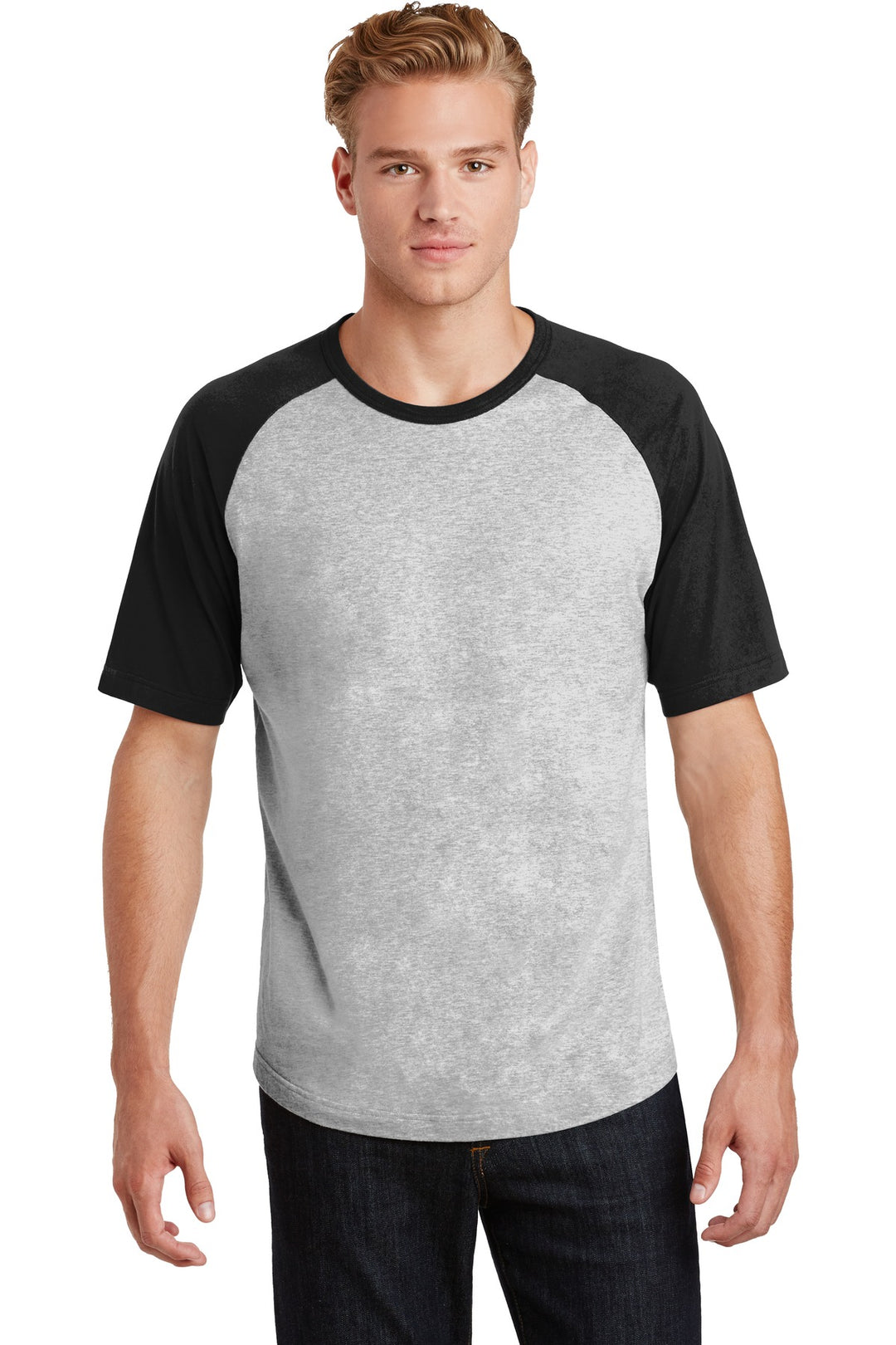 Sport-Tek Men's Short Sleeve Colorblock Raglan Jersey